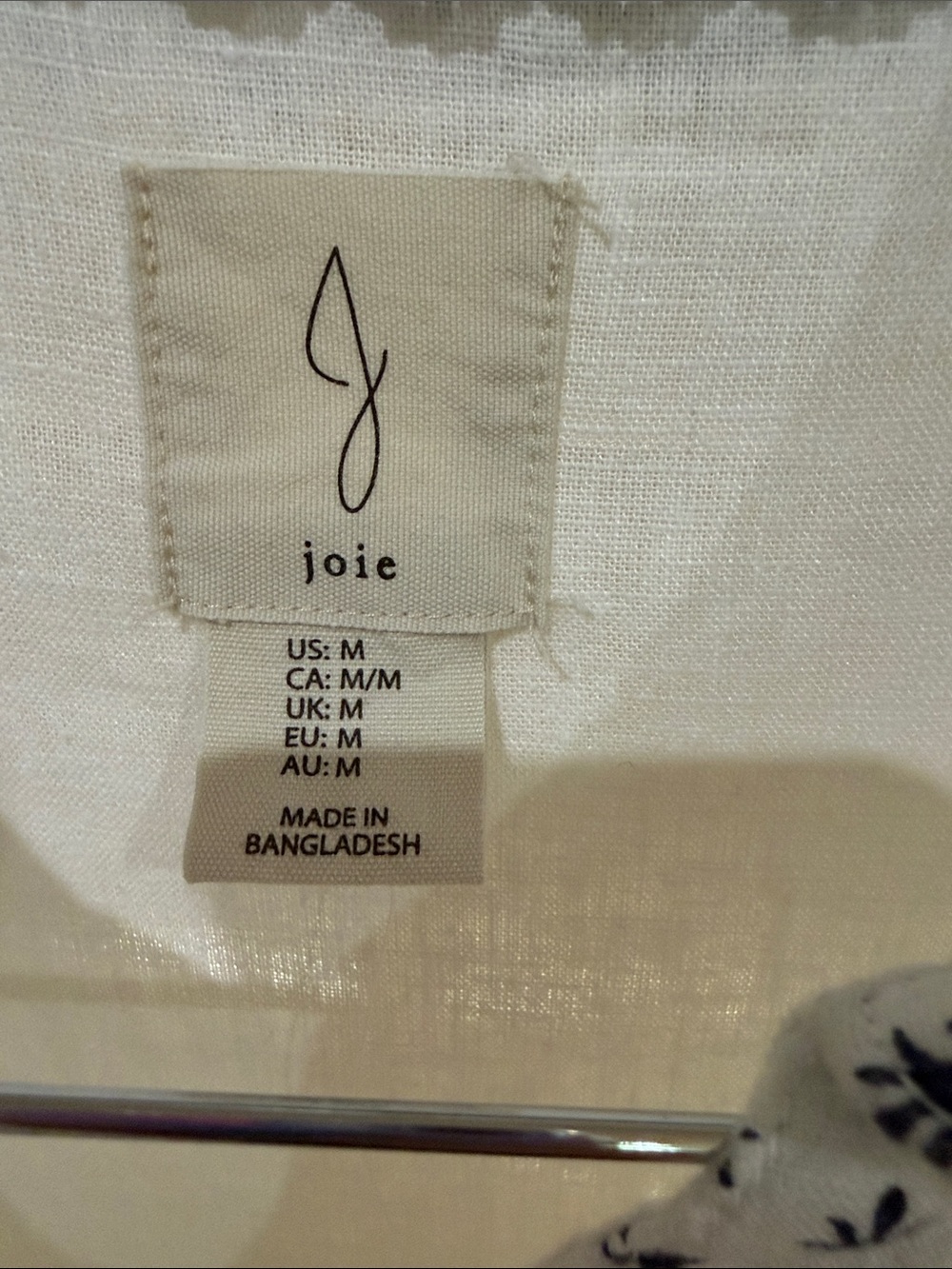 Joie Cream and Black And Blue Women's Dress - Size M. NWOT - Picture 4 of 6